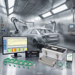 เครื่องวัดอุณหภูมิเตาอบสี 10 จุดวัด มาตรฐานอุตสาหกรรมยานยนต์ แม่นยำทุกขั้นตอนของการอบสี