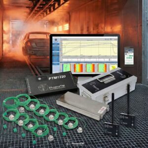 เครื่องวัดอุณหภูมิเตาอบสี 20 จุดวัด มาตรฐานอุตสาหกรรมยานยนต์ระดับสูง พร้อมระบบรับส่งข้อมูลไร้สายแบบเรียลไทม์